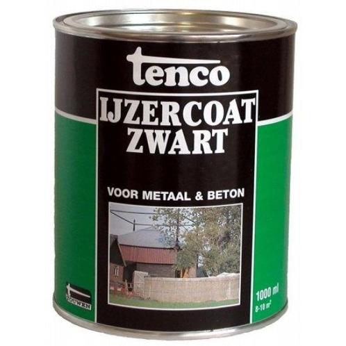 Tenco IJzercoat Zwart 2,5 liter, Doe-het-zelf en Verbouw, Verf, Beits en Lak, Nieuw, Ophalen of Verzenden
