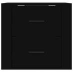 Nachtkastje wandgemonteerd 50x36x47 cm zwart, Nieuw, Verzenden