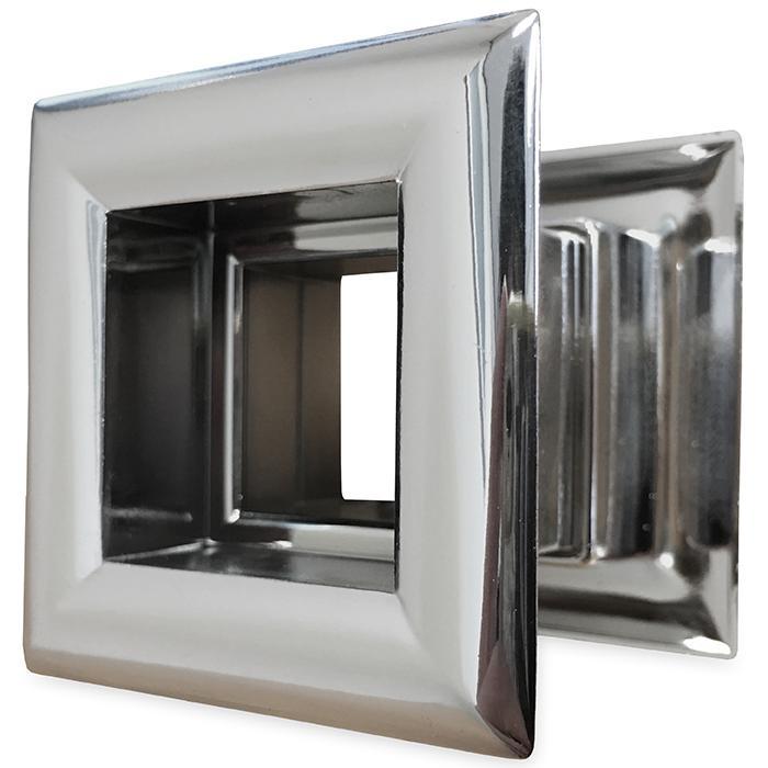 Vierkant deurrooster 29 x 29mm - kunststof chrome, Doe-het-zelf en Verbouw, Ventilatie en Afzuiging, Nieuw, Verzenden