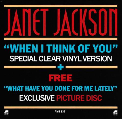 vinyl single 7 inch - Janet Jackson - When I Think Of You..., Cd's en Dvd's, Vinyl Singles, Zo goed als nieuw, Verzenden