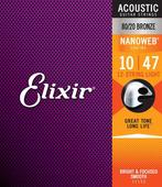 Elixir Nanoweb 11152 80/20 bronze akoestisch 12 snarige, Muziek en Instrumenten, Nieuw, Verzenden