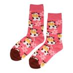 Sokken - Koe - Katoen - Uniseks - Schoenmaat 36-43 - Roze, Kleding | Dames, Nieuw