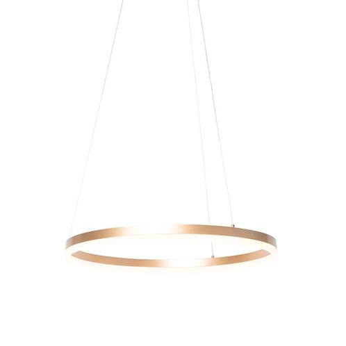 Design hanglamp goud 60 cm incl. LED 3-staps dimbaar -, Huis en Inrichting, Lampen | Hanglampen, Nieuw, 75 cm of meer