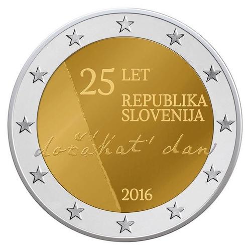 Slovenië 2 Euro Onafhankelijkheid 2016, Postzegels en Munten, Munten | Europa | Euromunten, Verzenden
