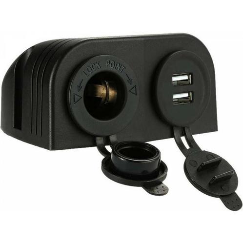 Dubbele Opbouw USB 2x en Sigarettenaansteker, Auto-onderdelen, Accu's en Toebehoren, Ophalen of Verzenden