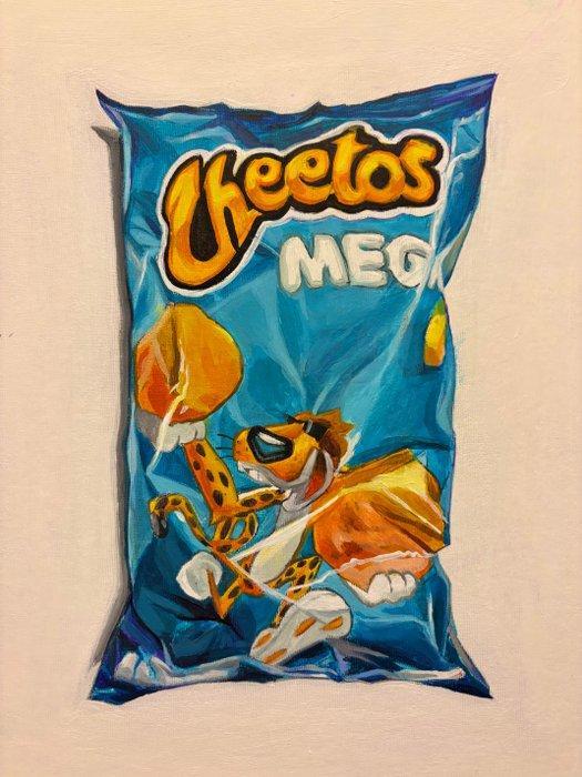 Antonio Valenzuela - Cheetos Blue, Antiek en Kunst, Kunst | Schilderijen | Modern