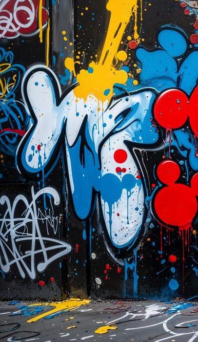 LuisonArt - Minnie Pop Graffiti - XXL, Antiek en Kunst, Kunst | Schilderijen | Modern