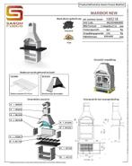 ACTIE - Betonnen barbecue - Houtskool en hout - Maribor, Tuin en Terras, Houtskoolbarbecues, Nieuw, Sarom Fuoco, Ophalen of Verzenden