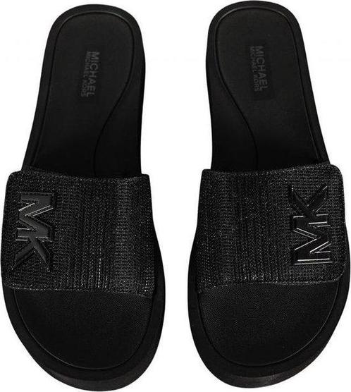 Michael Kors - maat 38.5- MK Platform Slide - Zwart -, Kleding | Dames, Schoenen, Verzenden