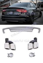 S4 Look Diffuser Uitlaat tips voor Audi A4 B8.5 S line / S4, Auto-onderdelen, Carrosserie en Plaatwerk, Nieuw, Achter, Bumper