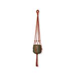 Plantenhanger Original Rood/Roestbruin - Katoen - Macramé, Ophalen of Verzenden, Nieuw