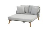 4 Seasons Outdoor Ancora 2-persoons daybed teak Silver grey, Tuin en Terras, Tuinsets en Loungesets, Ophalen of Verzenden, Nieuw