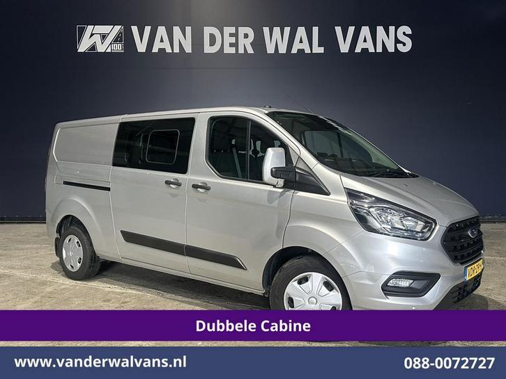 Ford Transit Custom | 2.0 TDCI 130pk Automaat L2H1 Dubbele, Auto's, Bestelauto's, Dealer onderhouden, Te koop, Automaat, Diesel