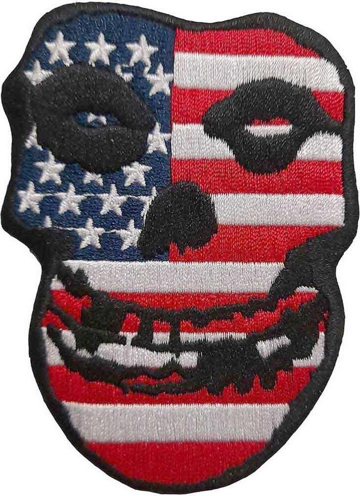 Misfits - USA Skull - Patch officiële merchandise, Verzamelen, Muziek, Artiesten en Beroemdheden, Kleding, Nieuw, Verzenden