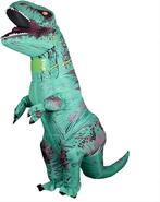 KIMU® Opblaas Kostuum T-Rex Groen Opblaasbaar Pak Dinopak Ma, Nieuw, Carnaval, Ophalen of Verzenden, Kleding