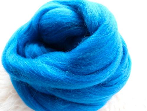 Saffierblauw gemêleerd 088, Hobby en Vrije tijd, Spinnewielen en Spinnen, Spinwol, Nieuw, Ophalen of Verzenden
