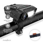 Fietscamera 3-in-1 | Full HD met Bike LED koplamp en Claxon, Waterbestendig, Verzenden, Voorlicht, Nieuw