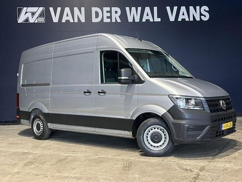 Volkswagen Crafter 2.0 TDI 141pk L3H3 L2H2 Euro6 Airco | Nav, Auto's, Bestelauto's, Dealer onderhouden, Lease, Zwart, Handgeschakeld