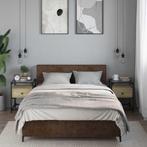 vidaXL Nachtkastjes 2 st 40x40x55 cm bewerkt hout sonoma, Huis en Inrichting, Slaapkamer | Nachtkastjes, Verzenden, Nieuw, Hout