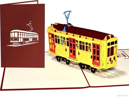 Elektrische Tram met bovenleiding | Klassiek vervoermidde..., Diversen, Wenskaarten, Verzenden