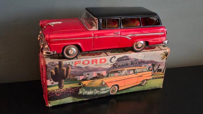 Bandai - Blikken speelgoed - Rare 333 Ford Custom Ranch, Antiek en Kunst, Antiek | Speelgoed