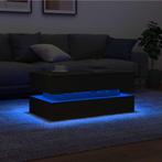 vidaXL Salontafel met LED-verlichting 90x50x40 cm zwart, Huis en Inrichting, Verzenden, Nieuw, Overige houtsoorten, 50 tot 100 cm