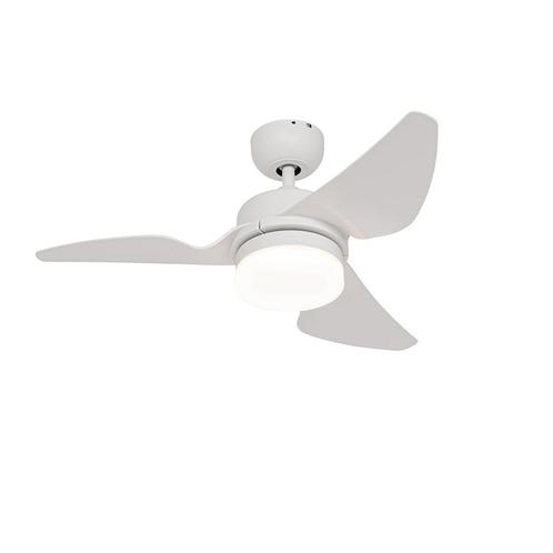 Plafondventilator wit incl. LED met afstandsbediening - Yuki, Huis en Inrichting, Lampen | Plafondlampen, Nieuw, Overige materialen