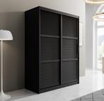 Kledingkast 150cm zwart Schuifdeuren - Garderobekast, Huis en Inrichting, Kasten | Vitrinekasten, 150 tot 200 cm, Nieuw, Modern
