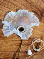 Unknown - Tafellamp - melkglas - Art Nouveau messinglamp, Antiek en Kunst