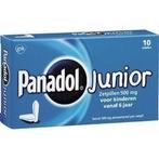 Panadol junior 500 mg - 10 zetpillen, Verzenden, Nieuw