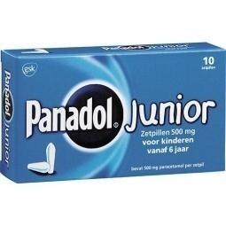 Panadol junior 500 mg - 10 zetpillen, Diversen, Verpleegmiddelen, Nieuw, Verzenden