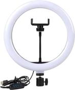 LED ring lamp met 3 lichtstanden - voor fotos en videos -, Ophalen of Verzenden, Zo goed als nieuw