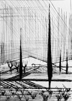 Bernard Buffet (1928-1999) - Les cyprès - Pointe-sèche