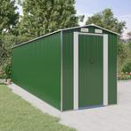 vidaXL Tuinschuur 192x689x223 cm gegalvaniseerd staal groen, Verzenden, Nieuw