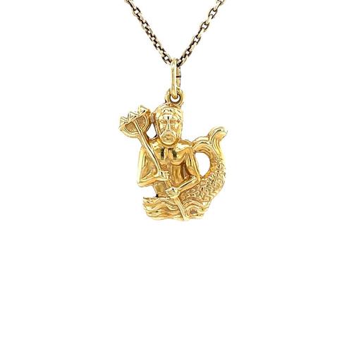 Gouden vintage waterman hanger 14 krt, Sieraden, Tassen en Uiterlijk, Kettinghangers, Nieuw, Ophalen of Verzenden