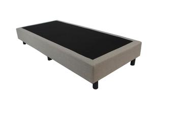 Eenpersoons Boxspring 90x200 cm - Beige - Zonder Matras beschikbaar voor biedingen