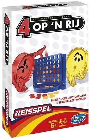 Vier Op N Rij Reisspel | Hasbro - Reisspellen, Hobby en Vrije tijd, Gezelschapsspellen | Bordspellen, Nieuw, Verzenden