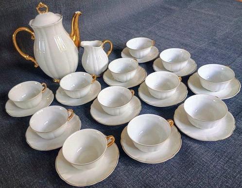 Richard Ginori, Laveno - Koffieservies (26) - 24 kt goud, Antiek en Kunst, Antiek | Meubels | Tafels