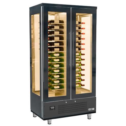 GGM Gastro | Panorama wijnkoelkast - 1 klimaatzone - 120 |, Witgoed en Apparatuur, Koelkasten en IJskasten, 100 tot 150 liter