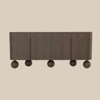 *WOONWINKEL* Dressoir Hout Met Bolpoten, Huis en Inrichting, Kasten | Dressoirs, Verzenden, Nieuw