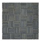 Mozaiek Parquet 1x4.8 30x30 cm Marmer Light Grey Blokverband, Nieuw, Overige materialen, Overige typen, Ophalen of Verzenden