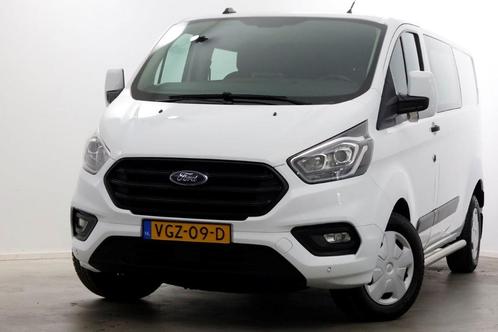 Ford Transit Custom 2.0 TDCI 130pk L2H1 Trend D.C. Airco/Nav, Auto's, Bestelauto's, Dealer onderhouden, Lease, Handgeschakeld