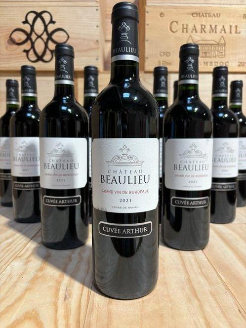 2021 Château Beaulieu Cuvée Arthur - Bordeaux - 12 Flessen, Verzamelen, Wijnen