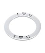 Zilveren Tekstring I LOVE YOU kettinghanger, Verzenden, Nieuw