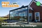 Terrasoverkapping van aluminium 3.06 m breed en 2.5 m diep, Ophalen of Verzenden, Nieuw