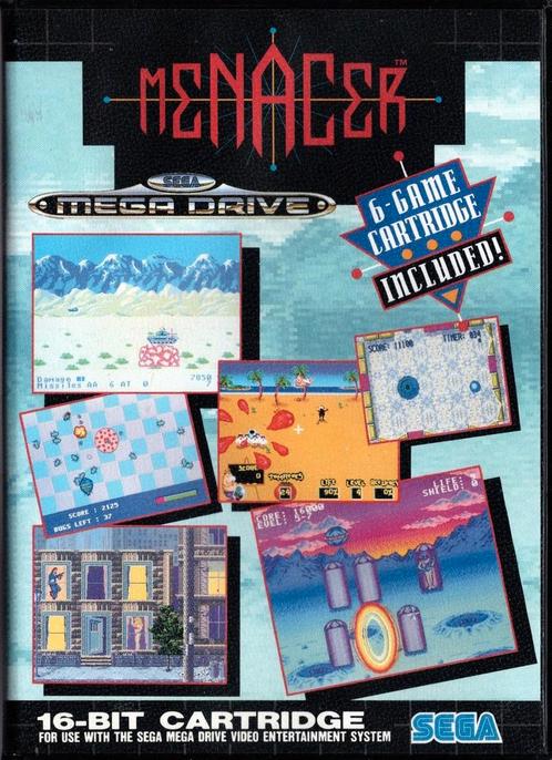 Sega Mega Drive Menacer 6 (In doos), Spelcomputers en Games, Games | Sega, Zo goed als nieuw, Verzenden