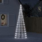 vidaXL LED-kerstboom aan vlaggenmast 550 LEDs koud wit 300, Diversen, Kerst, Verzenden, Nieuw