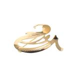Gouden letter broche; letter V | Medium (vintage) (vintage), Sieraden, Tassen en Uiterlijk, Broches, Ophalen of Verzenden, Gebruikt