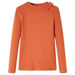 vidaXL Kindershirt met lange mouwen 104 oranjebruin, Verzenden, Nieuw