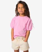 HEMA Kinder T-shirt broderie roze, Verzenden, Nieuw